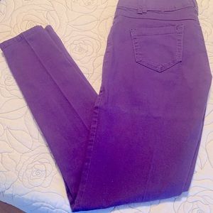 Wit and Wisdom purple skinny jeans